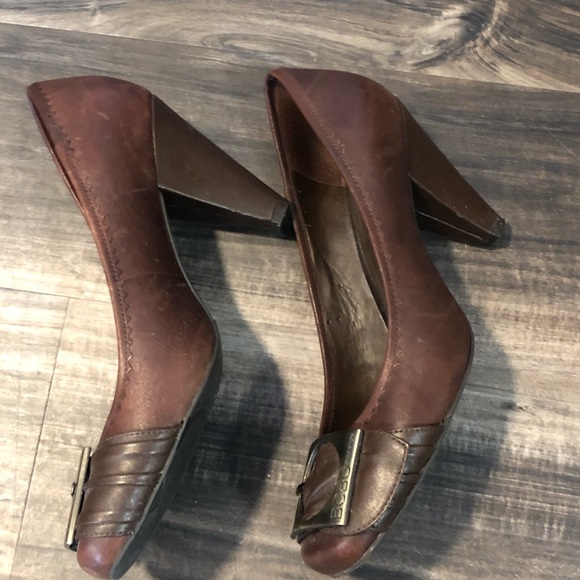 Bcbg brown chunky heel - Picture 2 of 6